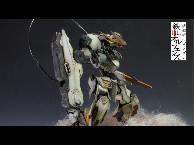 全塗装 改造1/100 ガンダムバルバトスルプス 壁掛けジオラマ