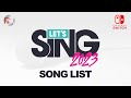 Lets sing 2023  song list  dlc nintendo switch