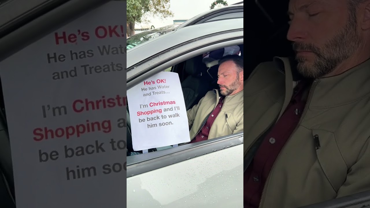 They left him in the car