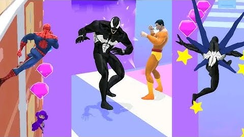 Spiderman Vs Supero Heroes //Symbiote Rush Gameplay all levels