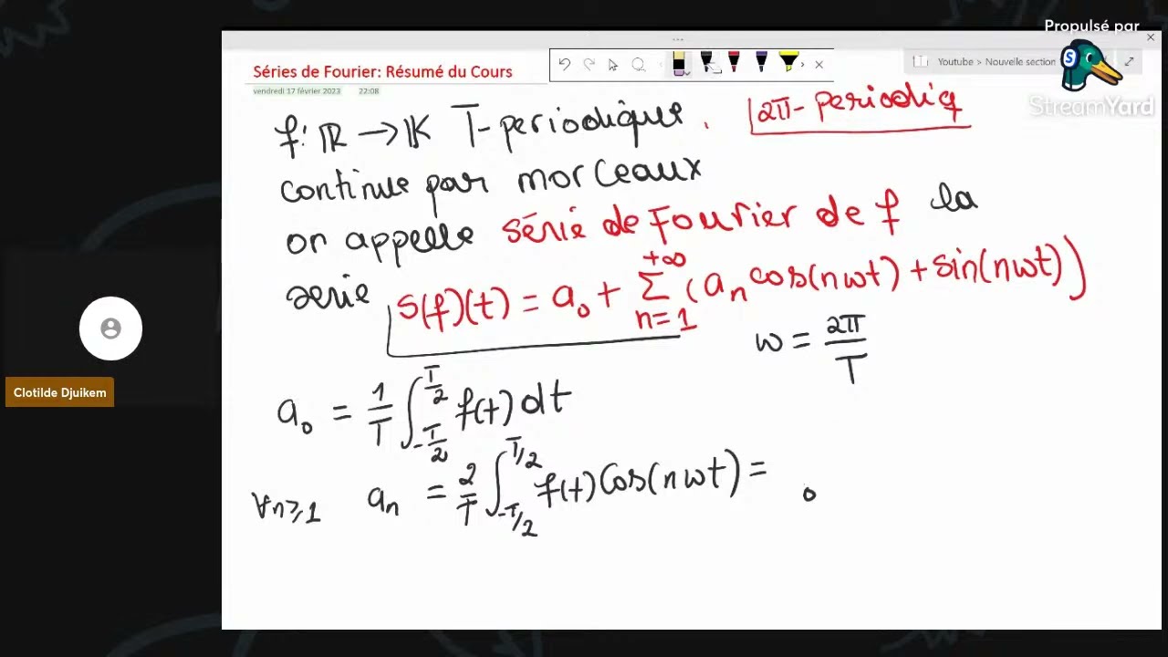 Résumé de cours sur les Séries de Fourier #Ep_6