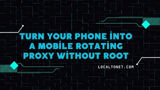 Turn Your Phone into a Mobile Rotating Proxy without Root screenshot 5