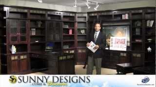 Sunny Designs Santa Fe TV Console In Dark Chocolate – (TV Console Only) Sunny Designs - Santa Fe 2966DC