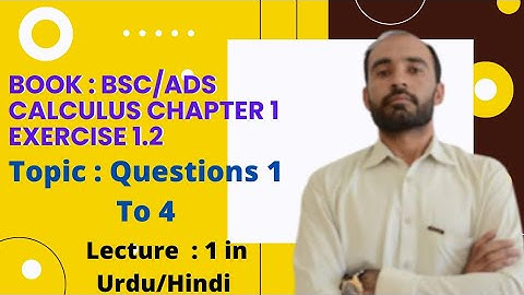 Bsc Calculus Chapter 1 Exercise 1.2 | Application of Limit Theorems | Limit | Calculus | Lecture 1
