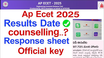ap ecet 2025 counselling | ap ecet 2025 counselling dates | preliminary Key | response sheet