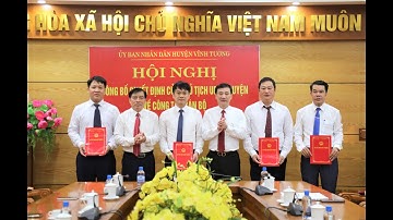 VIDEO: UBND huyện tổ chức công bố Quyết định của Chủ tịch UBND huyện về công tác cán bộ.