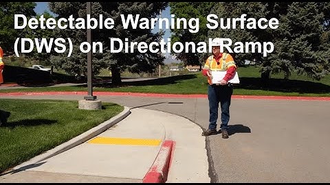 Detectable Warning Surface - Directional Ramp