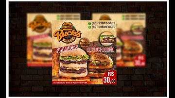 COMO CRIAR UM PANFLETO PARA HAMBURGUER ARTESANAL COREL DRAW