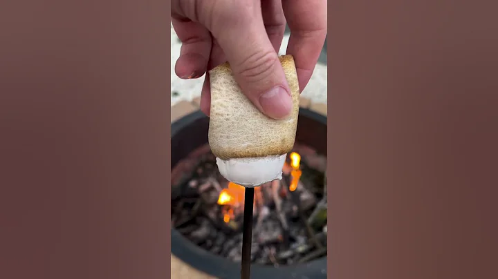 Roasted marshmallow ASMR 😍 #marshmallow #shorts