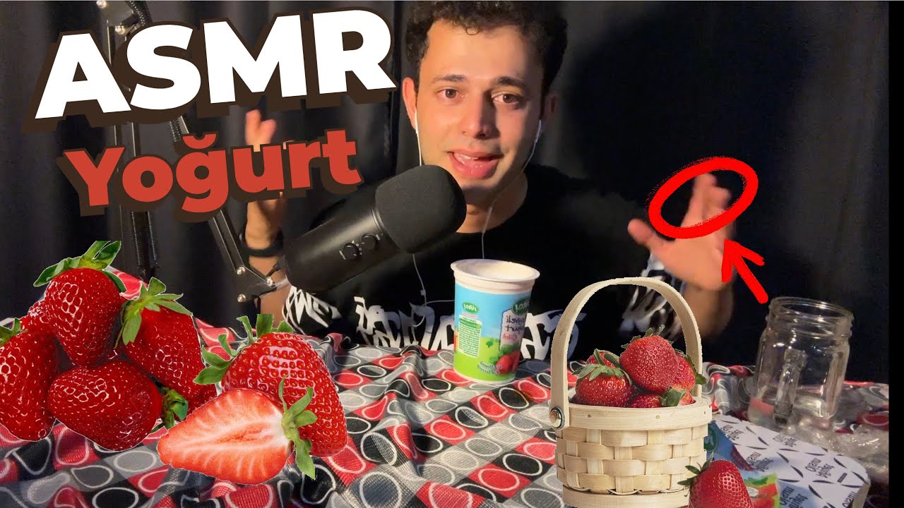 OKULDA ESRARENGİZ OLAY😱😳 ÇİLEKLİ MEYVELİ YOĞURT MUKBANG ASMR | EATING SOUNDS | MOUTH SOUNDS