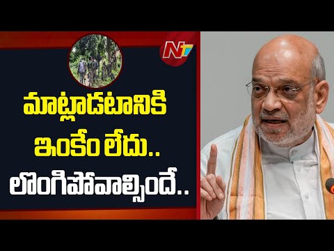 No Talks Until Maoists Surrender- Union Minister Amit Shah | NTV Telugu - NTVTELUGU