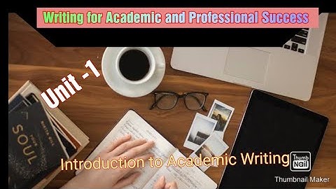 Introduction to Academic Writing - part 2