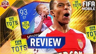 Fifa mobile 93 tots mbappe review #fifamobile tots mbappe lottin player review stats gameplay