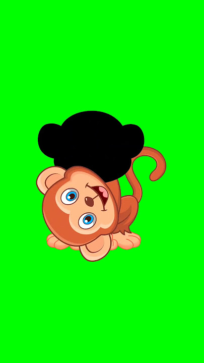 Animal lovers complete the picture of monkey 🐒 green screen video
