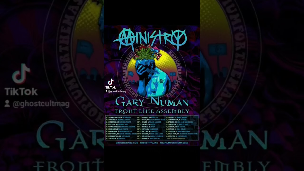 Checking in for Ministry, Gary Numan, and Front Line Assembly live at Terminal 5 NYC