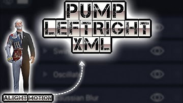 Left Right pump in alight motion xml/preset on Android or ios🤫#alightmotionglow #pubgedits #pumpxml