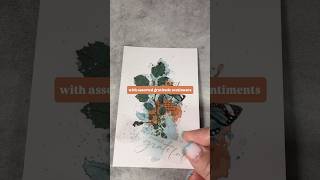 Mixed media cardmaking with watercolors and rubons #cardmaking #mixedmedia #artjournal @KatiePertietDesigns