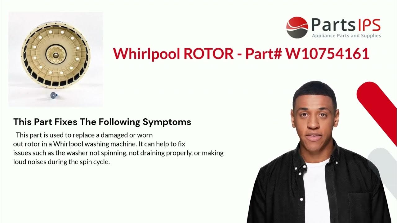 Whirlpool ROTOR - Part# W10754161 - PartsIPS - YouTube