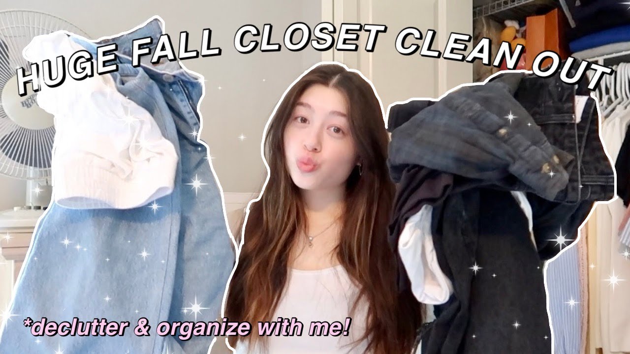 HUGE closet clean out for Fall 2021| decluttering + organizing to ...