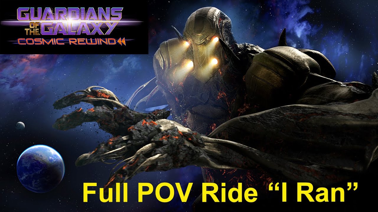 Guardians of the Galaxy Cosmic Rewind Roller Coaster Full POV Ride