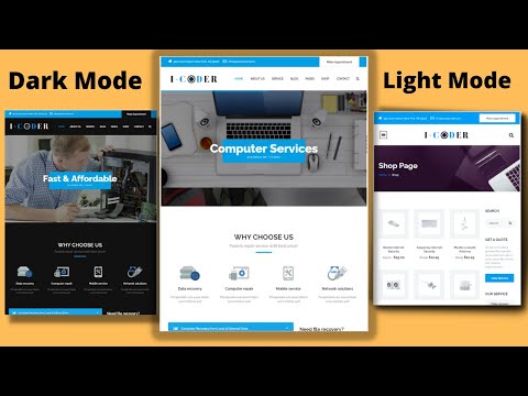 Complete Responsive |Dark Mode|Light mode |IT-Services Website Design Using HTML|CSS|JAVASCRIPT|LIVE
