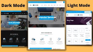 Complete Responsive |Dark Mode|Light mode |IT-Services Website Design Using HTML|CSS|JAVASCRIPT|LIVE