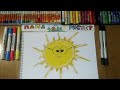 Как нарисовать Солнце / Урок Рисования / How to draw the Sun / Drawing Lesson