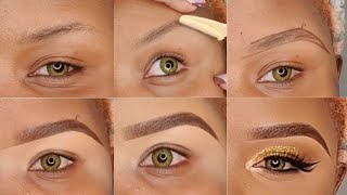 HOW TO EASILY DO EYEBROWS FOR BEGINNERS IN 2023 + HOW TO APPLY CONTACT LENSES | screenshot 4