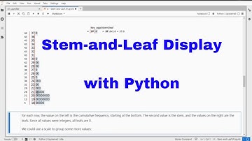 Python - Stem-and-Leaf Display