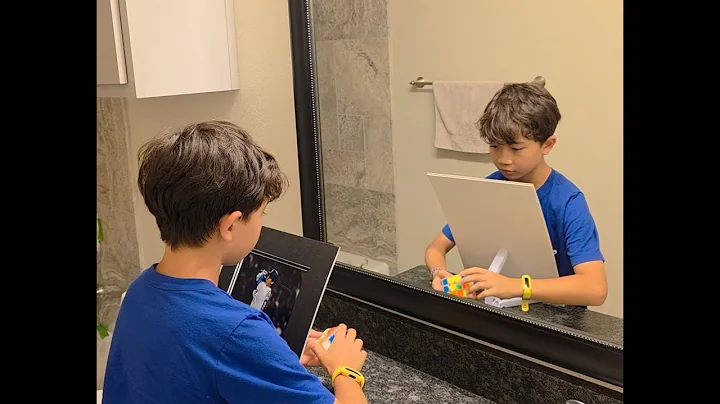 Challenge Accepted: Solving a cube while only looking at a mirror 🪞