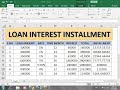 #273 How To Make Loan Interest Installment Calculation Excel hindi