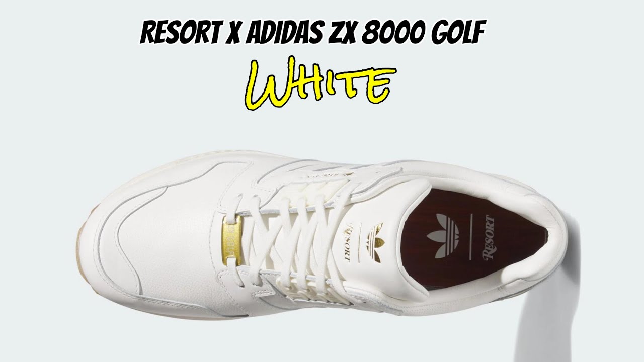 Resort x adidas ZX 8000 Golf White - YouTube