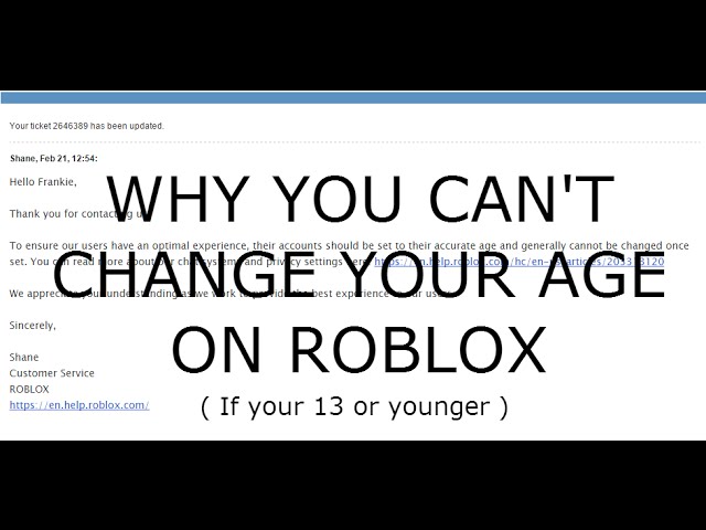 how to change your age birthday on roblox still working roblox tutorial youtube