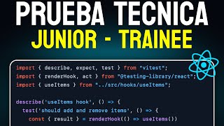 PRUEBA TÉCNICA de React para Junior y Trainee