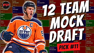 Live Yahoo 12 Team Mock Draft + Rankings review | Fantasy Hockey