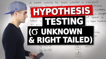 QMS 202 - Hypothesis Testing with Sample List (sigma unknown, right tailed) - Ryerson University