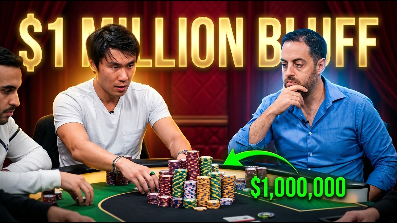 $1 MILLION BLUFF IN HIGH STAKES POKER!!