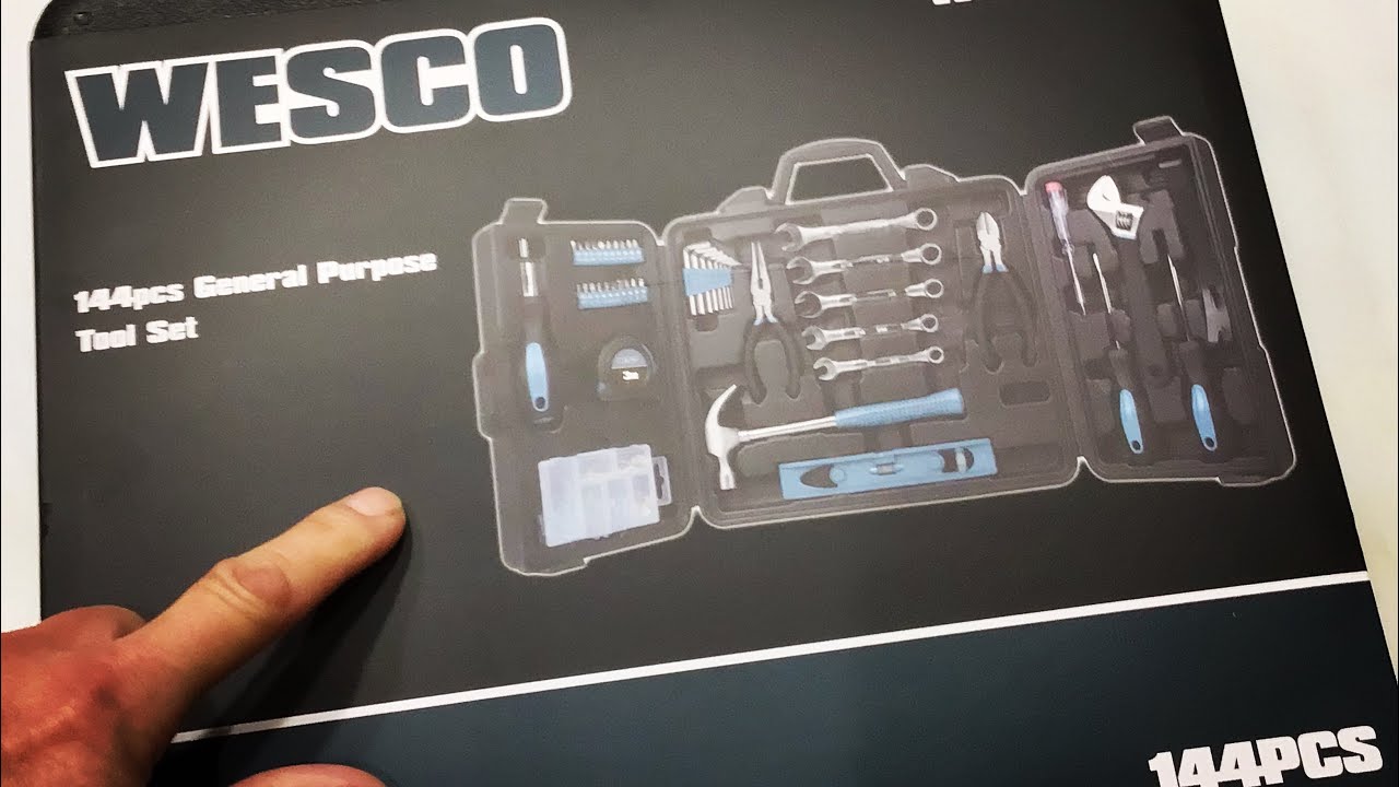 WESCO 144 Piece Home Tool Set For Only $28.50 / Awesome!