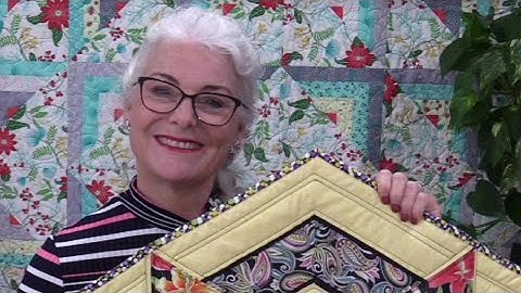 How to bind quilts with unusual angles.