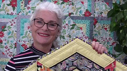 How to bind quilts with unusual angles.