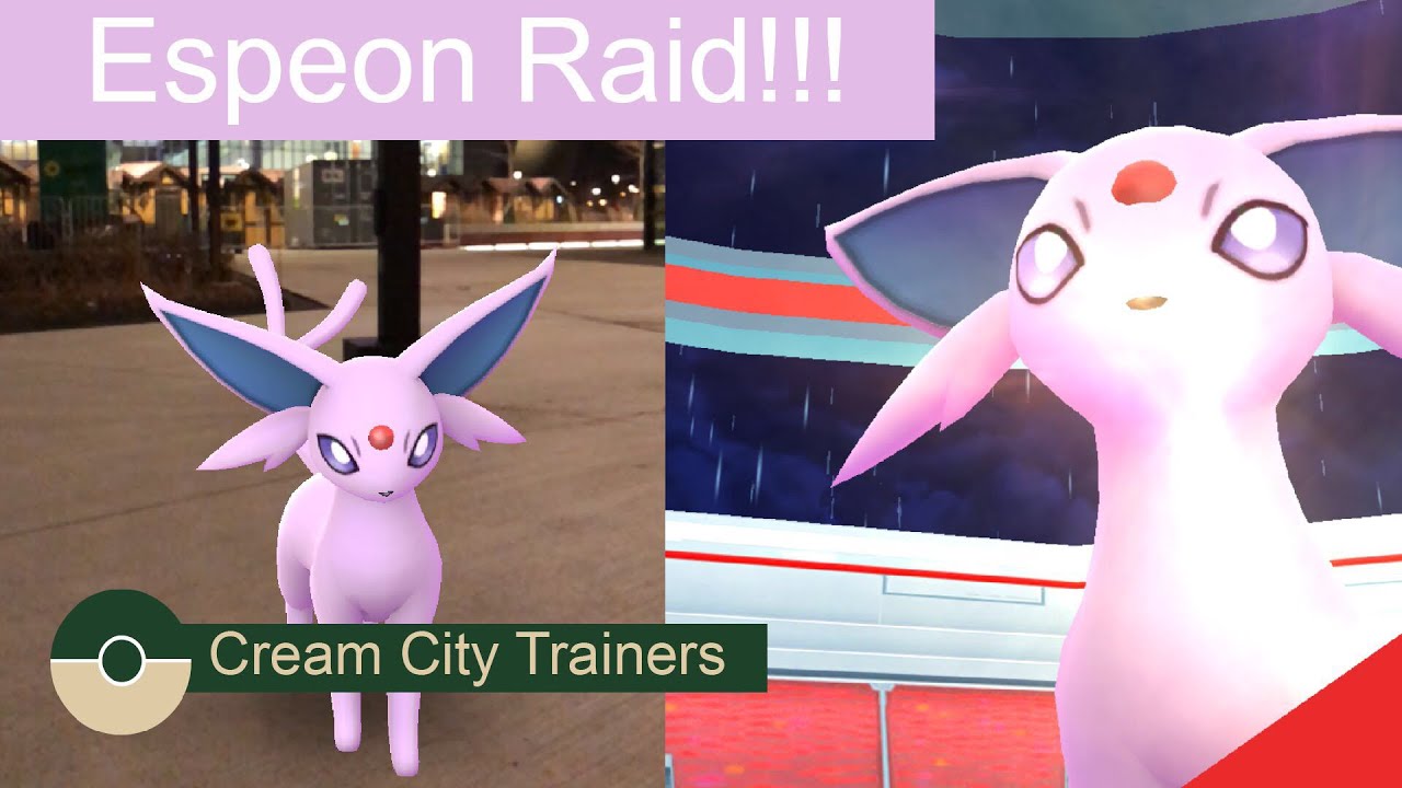 ESPEON RAIDS IN POKÉMON GO!!!!
