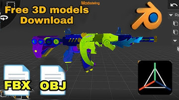 M416  LIZARD MAX PUBG Mobile-3D MODEL | PRISMA3D Blender FBX+OBJ+prisma FREE DOWNLOAD