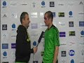 Irish Open 2012 Mens Singles Semi Scott Evans (IRE) v Lucas Claerbout (FRA) interview