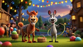 Three Dancing Donkeys Drum All Day + More Nursery Rhymes & Kids Songs