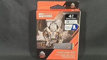 Unboxing: Seagate FireCuda 530 with Heatsink 4TB SSD for PS5 and installing it.