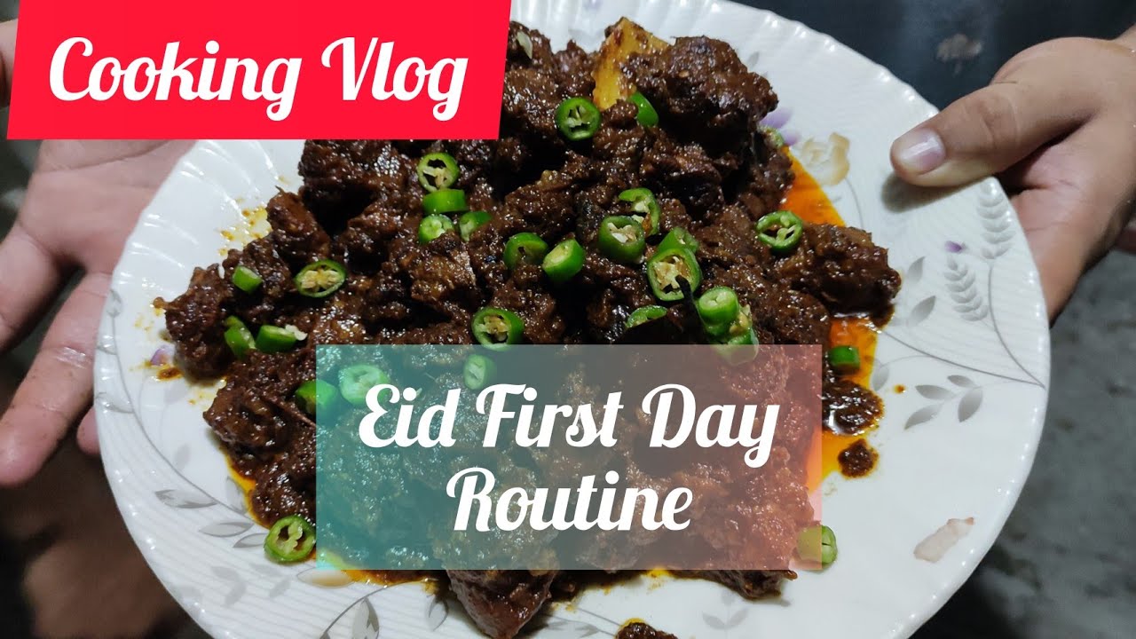 Eid First Day Cooking With Friends | Sazzon Daily Vlog Pakistan - YouTube