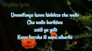 MAJINA YOTE MAZURI lyrics by(Dedo Dieumercie Ft. Naomi Mugiraneza)