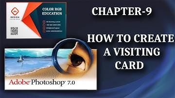 How to Create a Visiting Card in Photoshop 7.0  Chapter - 9  In Hindi