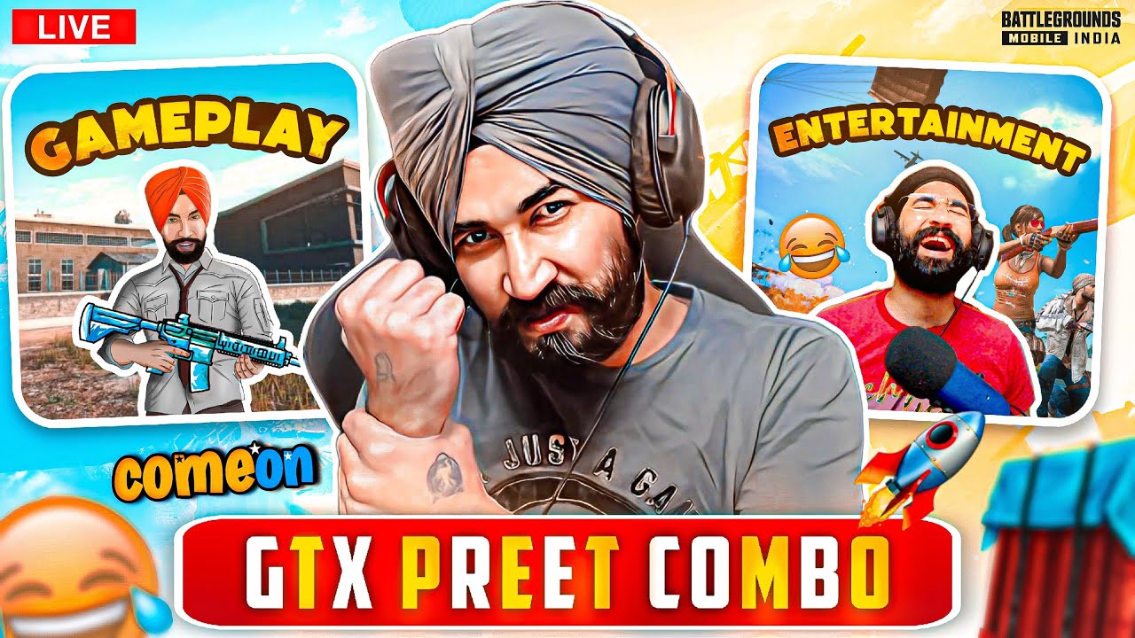 YO YO YO  BGMI LIVE  GTXPREET PUBG LIVE BIRTHDAY STREAM