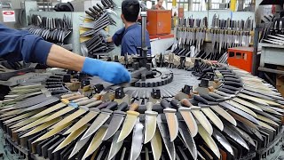 Homemade knife making process  Incredible cannotstop watch production methods  Amazing technology